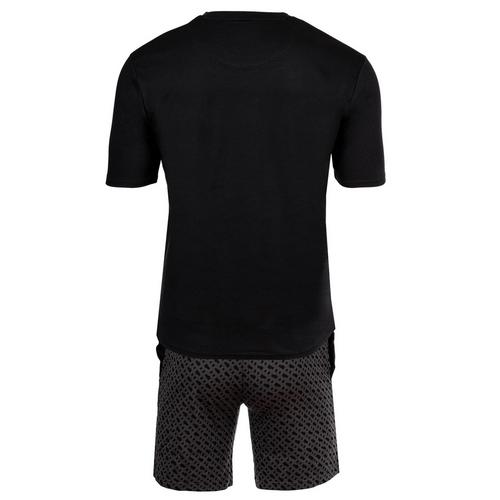 Rückansicht von Boss Pyjama Pyjama Herren Schwarz
