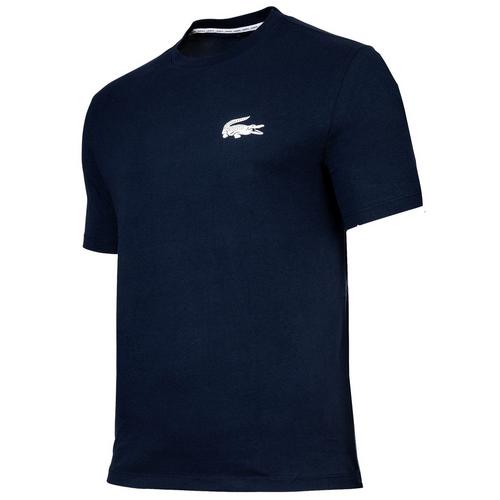Rückansicht von Lacoste T-Shirt T-Shirt Herren Dunkelblau