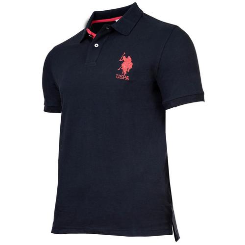 Rückansicht von U.S. Polo Assn. Poloshirt Poloshirt Herren Marine