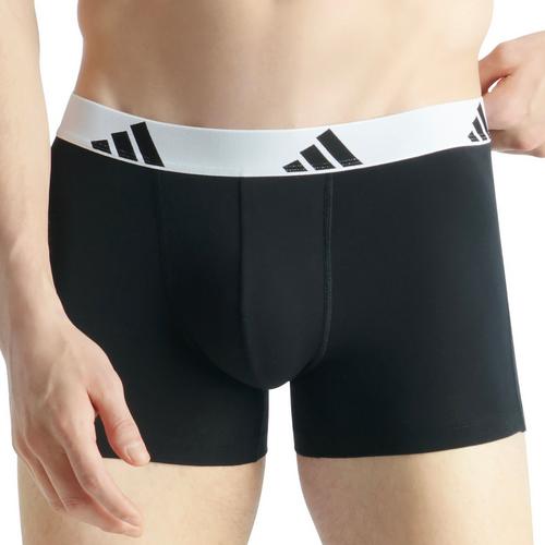 Rückansicht von adidas Boxershort Hipster Herren Schwarz/Weiß