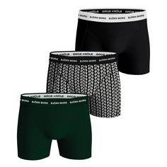 Björn Borg Boxershort Hipster Herren Schwarz/Grün