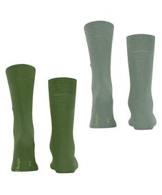 Rückansicht von Burlington Freizeitsocken Herren fir green (7656)