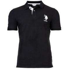 U.S. Polo Assn. Poloshirt Poloshirt Herren Schwarz