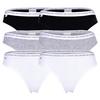 Lacoste String Unterhose Damen - Schwarz/Grau/Wei&szlig;