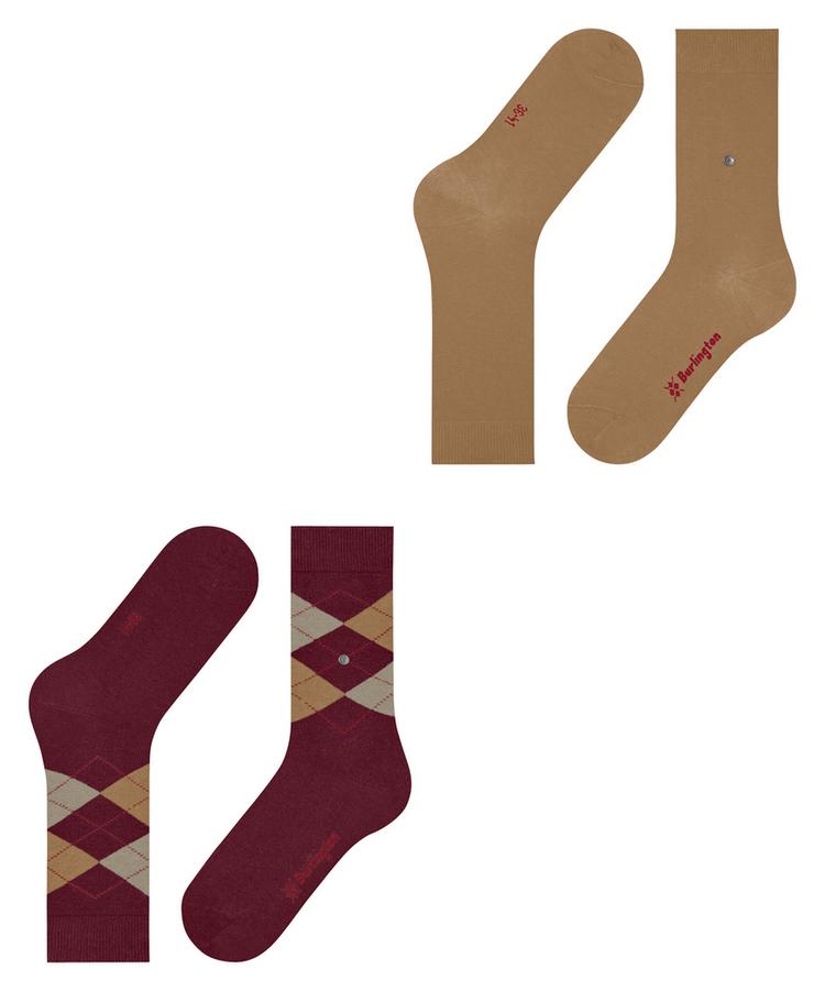 Burlington Burlington Everyday Mix SO 2-Pack Socken Damen - wine (8010) - 2 | SportScheck