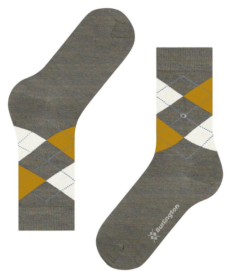 Burlington Burlington Marylebone Melange SO Socken Damen - khaki green (7762) - 2 | SportScheck