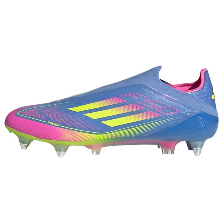 adidas adidas F50 Elite Laceless SG Fu&szlig;ballschuh Fu&szlig;ballschuhe - Blue Fusion / Lucid Lemon / Lucid Pink - 0 | SportScheck