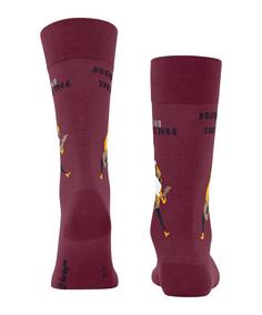 Rückansicht von Burlington Freizeitsocken Herren burgundy (8326)