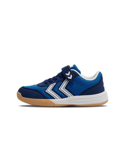 Rückansicht von hummel MULTIPLAY FLEX VC JR Hallenschuhe Kinder BLUE