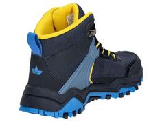 Rückansicht von LICO Trekkingschuh Wanderschuhe Kinder marine/grau/gelb