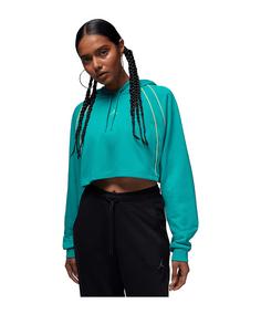 Nike Crop Fleece Women Hoody Damen Sweatshirt Damen blau