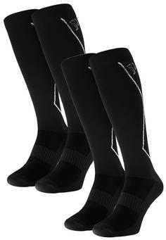 Black Snake 2 Pack Kompressions Laufsocken Laufsocken Schwarz