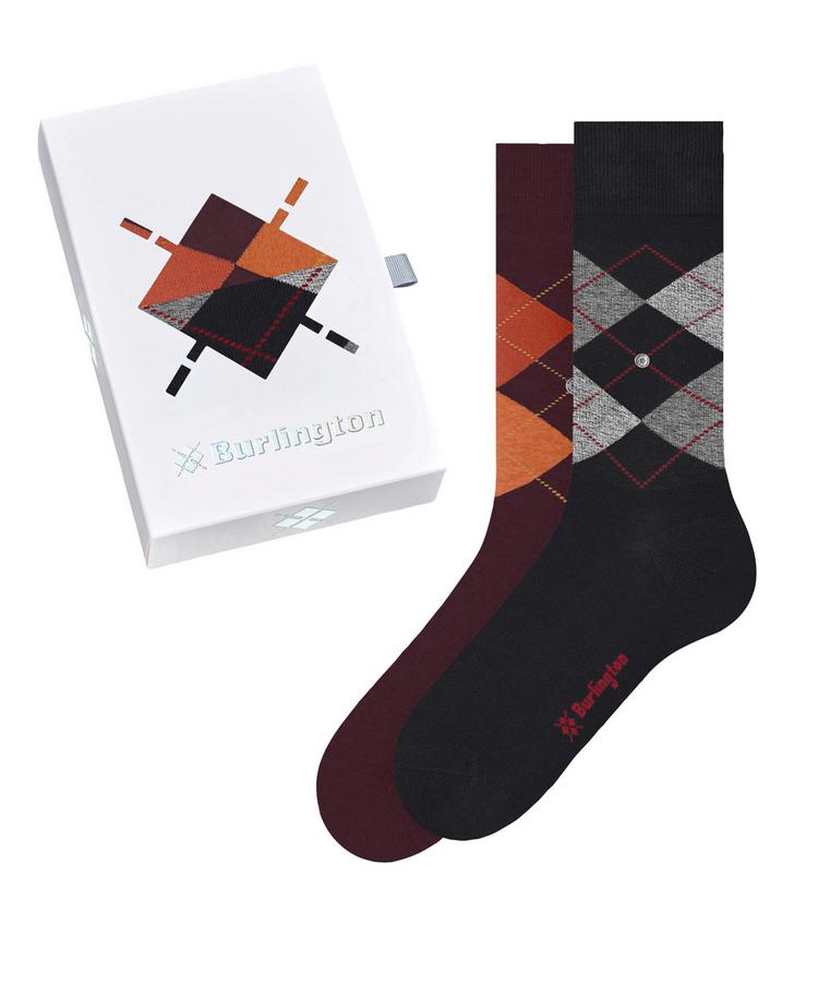 Burlington Burlington Basic Gift Box Argyle 2-Pack SO Socken Herren - sortiment (0019) - 0 | SportScheck