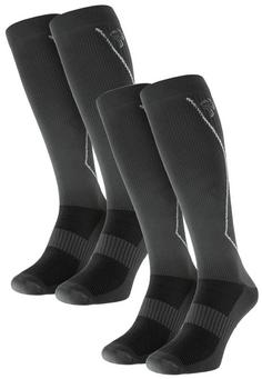 Black Snake 2 Pack Kompressions Laufsocken Laufsocken Grau