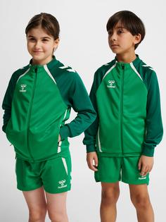Rückansicht von hummel Funktionssweatshirt Kinder JELLY BEAN/EVERGREEN