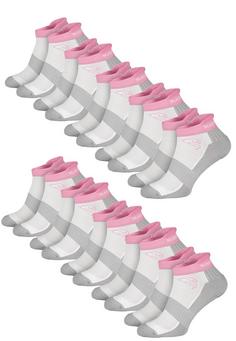 Black Snake 10 Pack Sport Sneaker Socken Sportsocken Weiß Rosa