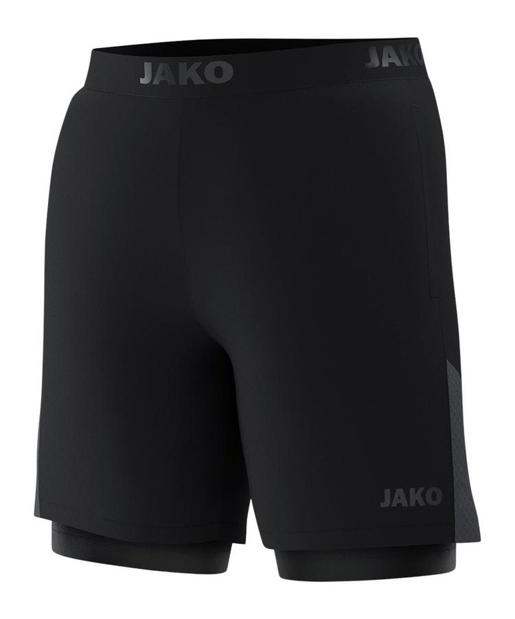 JAKO JAKO 2-in-1 Power Short Fu&szlig;ballshorts Herren - schwarz - 0 | SportScheck