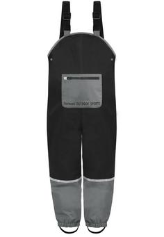 normani Outdoor Sports Waller Regenhose Kinder Schwarz