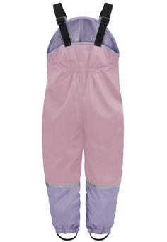 Rückansicht von normani Outdoor Sports Waller Regenhose Kinder Rosa