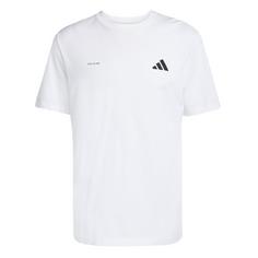 adidas Lens Power Of Three Hoop Graphic T-Shirt T-Shirt Herren White