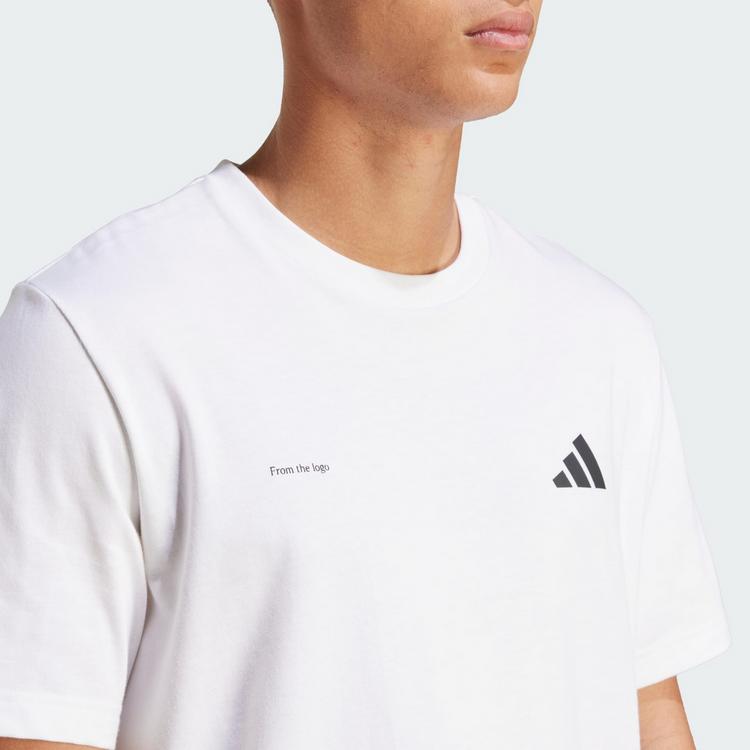 adidas adidas Lens Power Of Three Hoop Graphic T-Shirt T-Shirt Herren - White - 1 | SportScheck