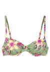 Lascana B&uuml;gel-Bikini-Top Bikini Oberteil Damen - salbei-pink bedruckt