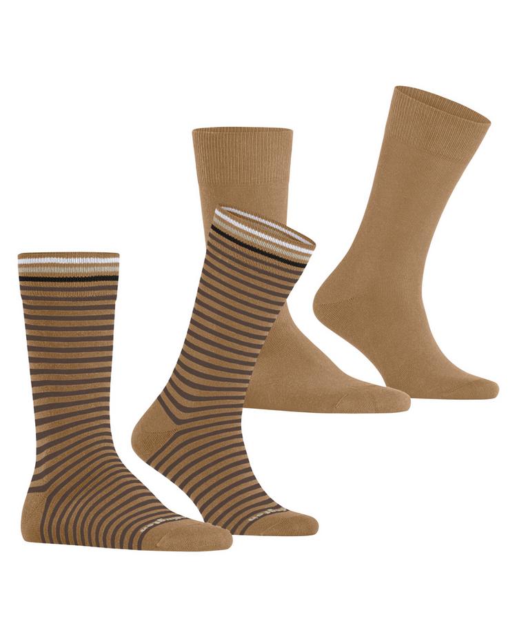 Burlington Burlington Everyday Stripe SO - Mixed 2-Pack Socken Herren - brown sugar (5152) - 0 | SportScheck