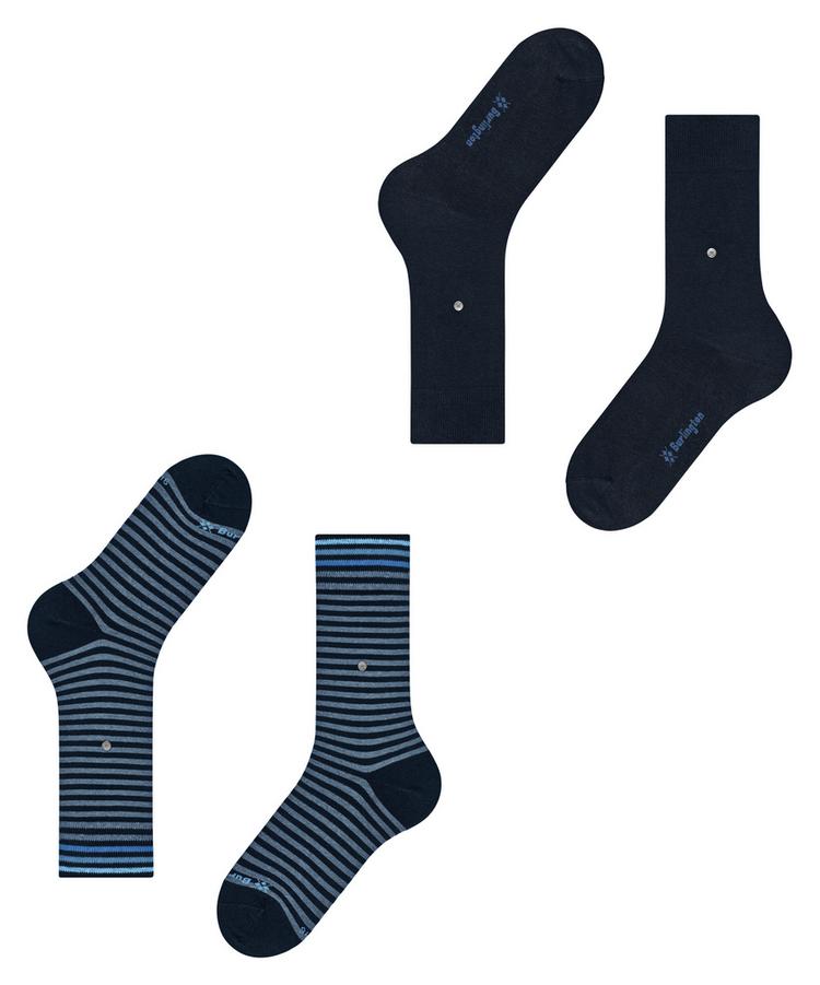 Burlington Burlington Everyday Stripe SO - Mixed 2-Pack Socken Herren - marine (6120) - 2 | SportScheck