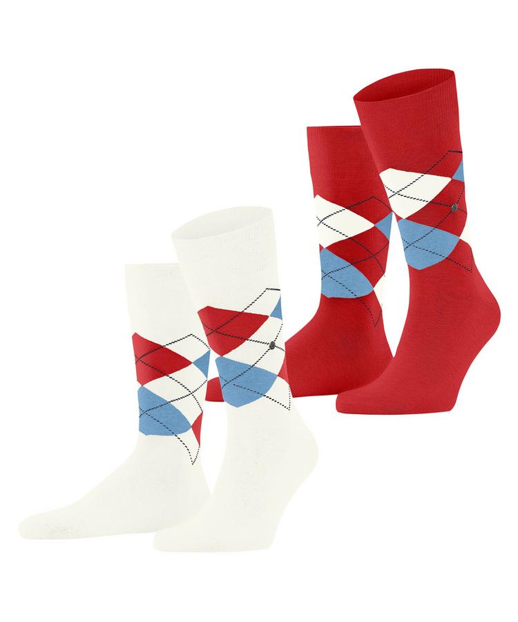 Burlington Burlington Everyday Argyle SO 2-Pack Socken Herren - off-white (2040) - 0 | SportScheck