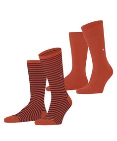Burlington Everyday Stripe SO Mixed 2-Pack Freizeitsocken Herren sunset (8038)