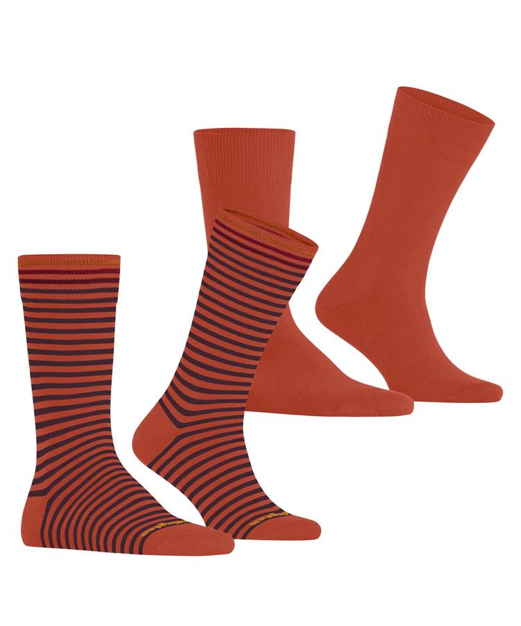 Burlington Burlington Everyday Stripe SO - Mixed 2-Pack Socken Herren - sunset (8038) - 0 | SportScheck