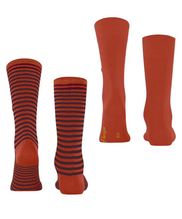 Burlington Burlington Everyday Stripe SO - Mixed 2-Pack Socken Herren - sunset (8038) - 0 | SportScheck