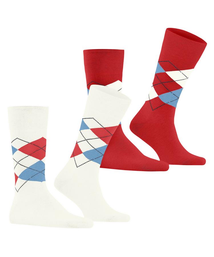 Burlington Burlington Everyday Argyle SO 2-Pack Socken Herren - off-white (2040) - 0 | SportScheck
