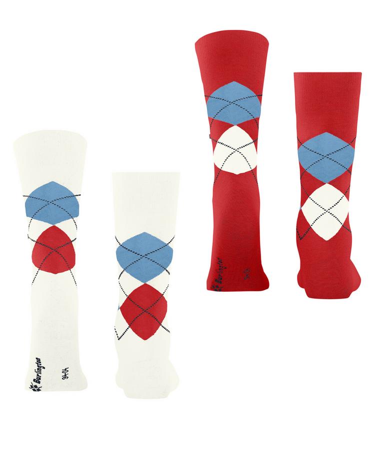 Burlington Burlington Everyday Argyle SO 2-Pack Socken Herren - off-white (2040) - 0 | SportScheck