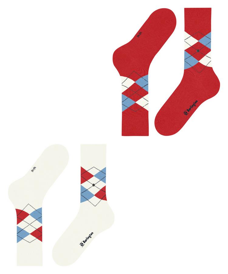Burlington Burlington Everyday Argyle SO 2-Pack Socken Herren - off-white (2040) - 2 | SportScheck