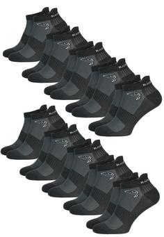 Black Snake 10 Pack Sport Sneaker Socken Sportsocken Anthrazit