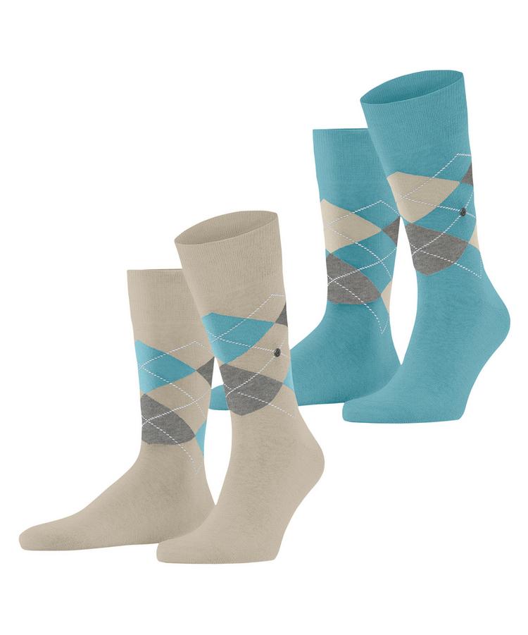 Burlington Burlington Everyday Argyle SO 2-Pack Socken Herren - zement (4077) - 0 | SportScheck