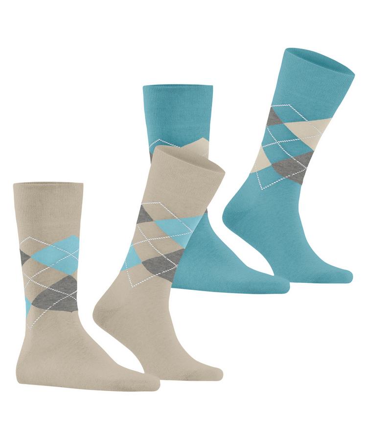 Burlington Burlington Everyday Argyle SO 2-Pack Socken Herren - zement (4077) - 0 | SportScheck