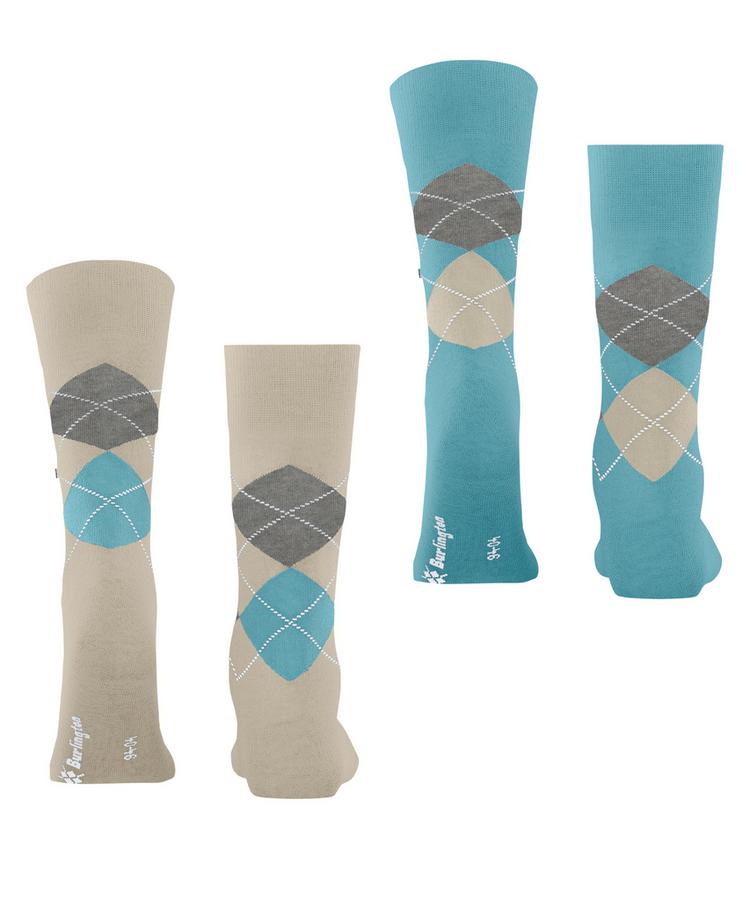 Burlington Burlington Everyday Argyle SO 2-Pack Socken Herren - zement (4077) - 0 | SportScheck