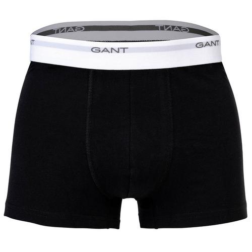 Rückansicht von GANT Boxershort Hipster Herren Schwarz/Grau/Weiß