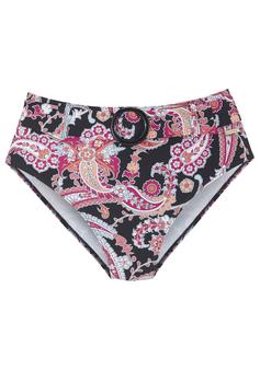 sunseeker Highwaist-Bikini-Hose Bikini Hose Damen schwarz bedruckt