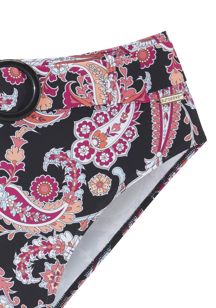 sunseeker sunseeker Highwaist-Bikini-Hose Bikini Hose Damen - schwarz bedruckt - 0 | SportScheck