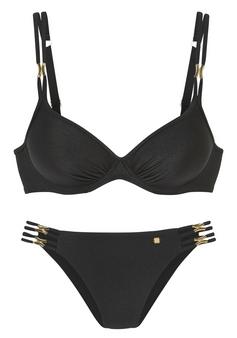 JETTE Bügel-Bikini Bikini Set Damen schwartz