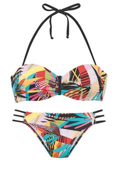 BRUNO BANANI Bügel-Bandeau-Bikini Bikini Set Damen bunt
