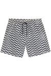S.OLIVER Badeshorts Badehose Herren - marine bedruckt