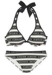 ELBSAND B&uuml;gel-Bikini Bikini Set Damen - wei&szlig;-schwarz