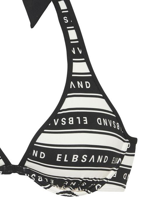 Rückansicht von ELBSAND Bügel-Bikini Bikini Set Damen weiß-schwarz