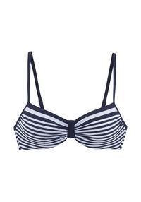 Lascana B&uuml;gel-Bikini-Top Bikini Oberteil Damen - marine-wei&szlig;
