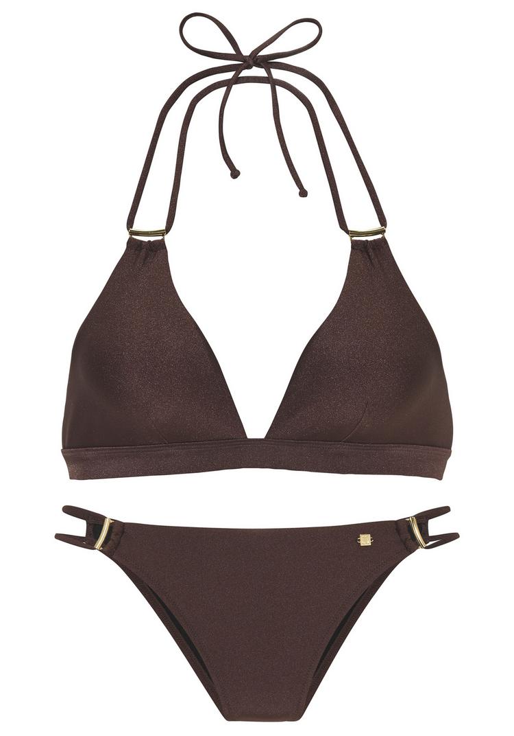 JETTE JETTE Triangel-Bikini Bikini Set Damen - coffee - 0 | SportScheck