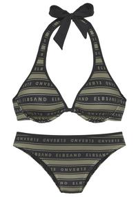 ELBSAND B&uuml;gel-Bikini Bikini Set Damen - olive-schwarz